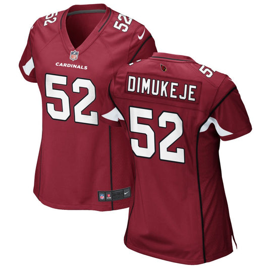 Victor Dimukeje Arizona Cardinals Nike Women's Game Jersey - Cardinal