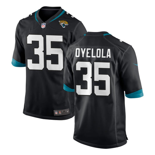 Ayo Oyelola Jacksonville Jaguars Nike Youth Team Color Game Jersey - Black