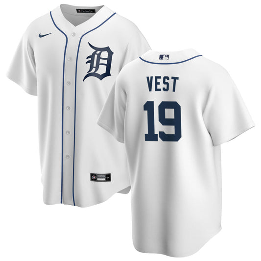 Will Vest Detroit Tigers Nike Home Replica Jersey - White