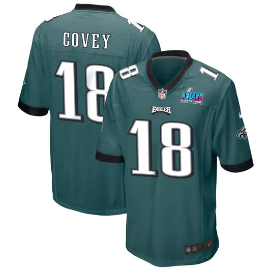 Britain Covey Philadelphia Eagles Nike Super Bowl LVII Game Jersey - Midnight Green