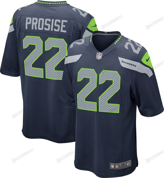 C.J. Prosise 22 Seattle Seahawks YOUTH Game Jersey - College Navy