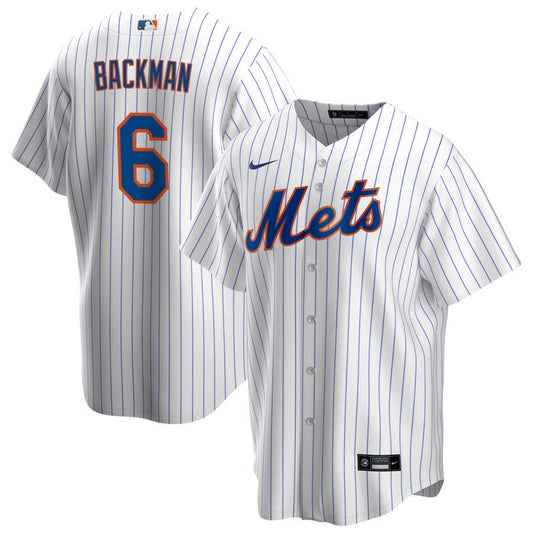 Walter Backman New York Mets Nike Home RetiredReplica Jersey - White