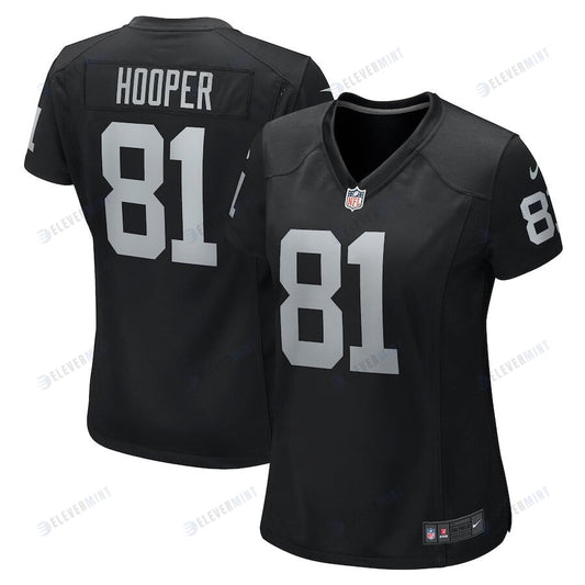 Austin Hooper 81 Las Vegas Raiders Women Team Game Jersey - Black