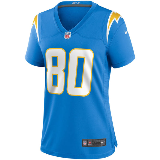 Women's Kellen Winslow Nike Chargers Game Retired Jersey - Light Blue