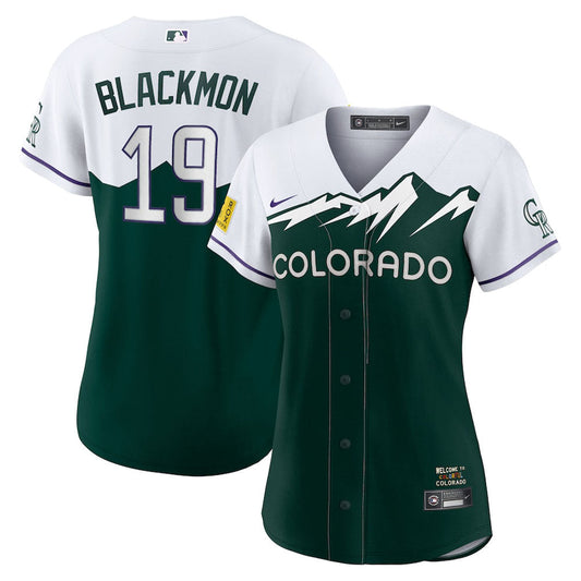 Women's Colorado Rockies Charlie Blackmon City Connect Replica Jersey - Green