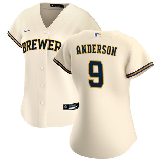 Brian Anderson Milwaukee Brewers Nike Women's Home Replica Jersey - Cream