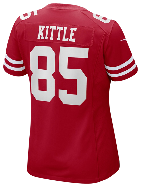 Women's Kittle George Nike 49ers 75th Anniversary Game Jersey - Red