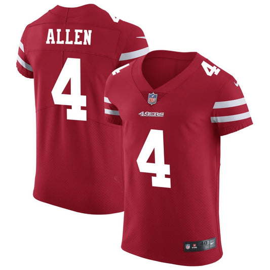 Brandon Allen San Francisco 49ers Nike Vapor Untouchable Elite Jersey - Scarlet