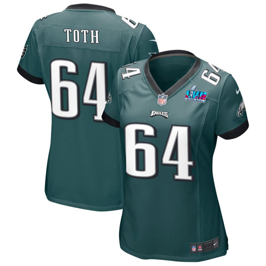 Brett Toth Philadelphia Eagles Nike Women's Super Bowl LVII Game Jersey - Midnight Green