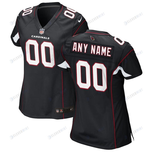 Arizona Cardinals Women Custom Alternate Game Jersey - Black