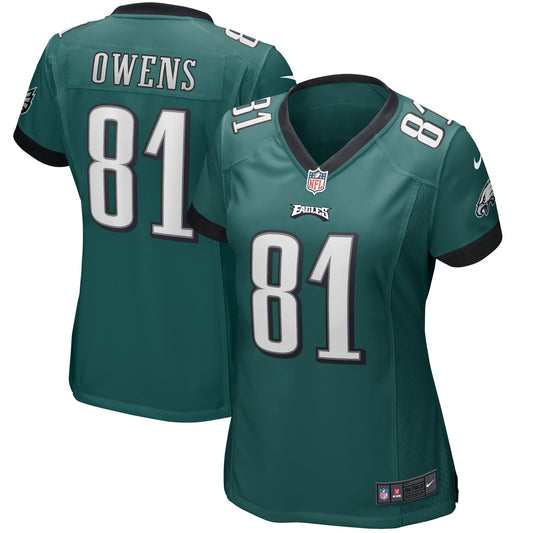 Women's Nike Terrell Owens Midnight Green Philadelphia Eagles Game Retired Player Jersey