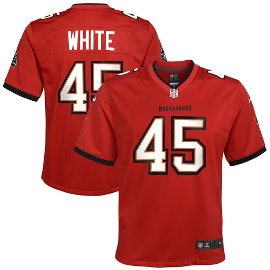 Boys' Grade School Devin White Nike Buccaneers Game Jersey - Red