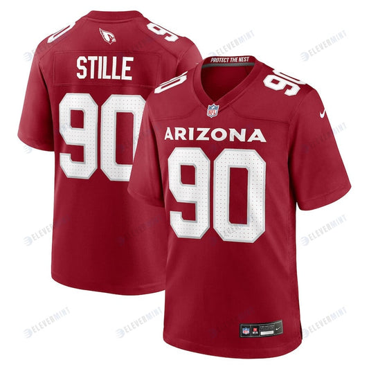 Ben Stille 90 Arizona Cardinals Men Team Game Jersey - Cardinal