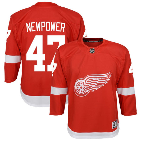 Wyatt Newpower Detroit Red Wings Youth Home Premier Jersey - Red