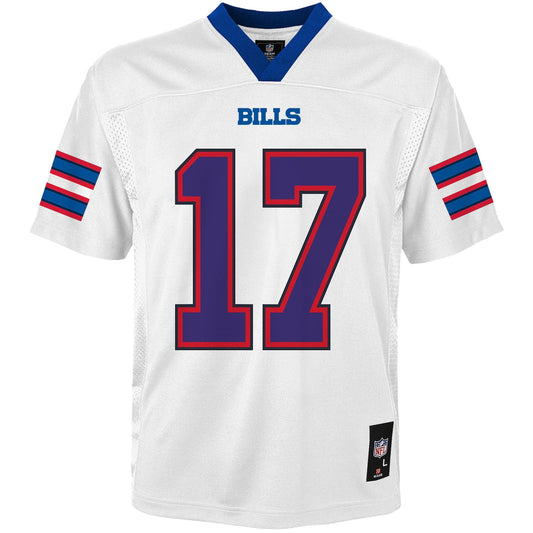 Boys' Grade School Josh Allen Outerstuff Bills Replica Jersey - White