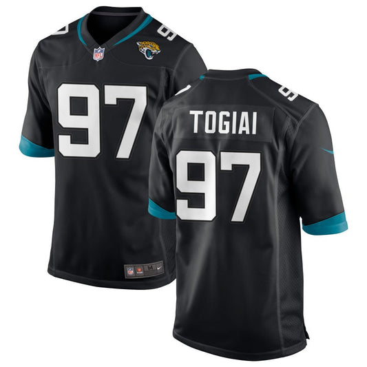 Tommy Togiai Jacksonville Jaguars Nike Game Jersey - Black