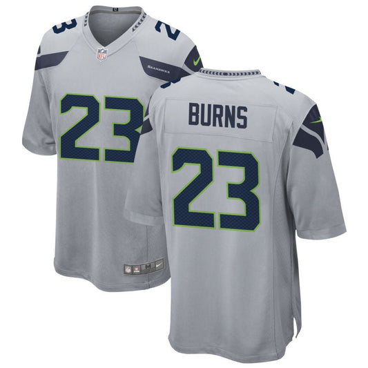 Artie Burns Seattle Seahawks Nike Alternate Game Jersey - Gray