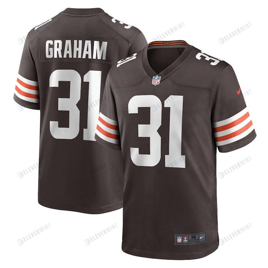 Thomas Graham Jr. 31 Cleveland Browns Men's Team Game Jersey - Brown