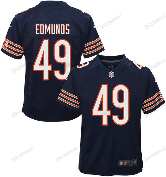 Tremaine Edmunds 49 Chicago Bears Youth Game Jersey - Navy