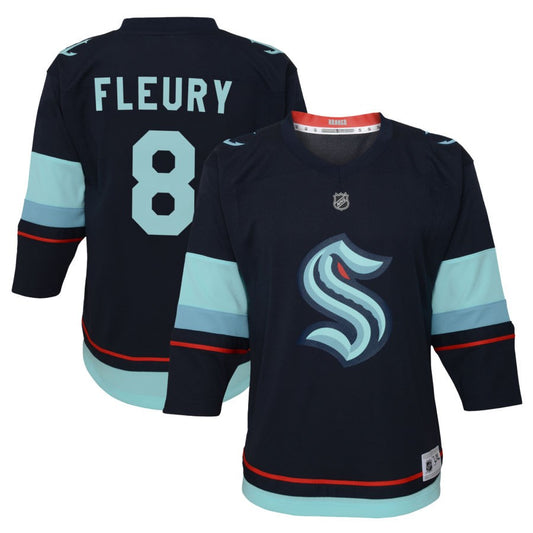 Cale Fleury Seattle Kraken Toddler Home Replica Jersey - Navy