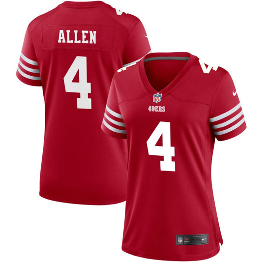 Brandon Allen San Francisco 49ers Nike Women's Game Jersey - Scarlet