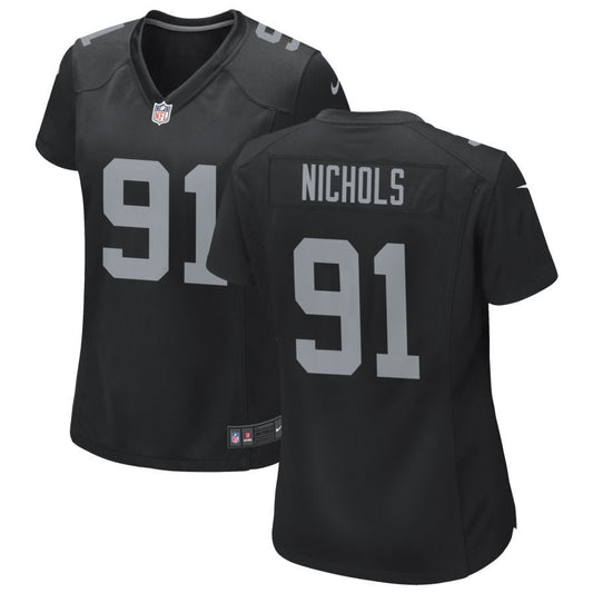 Bilal Nichols Las Vegas Raiders Nike Women's Game Jersey - Black