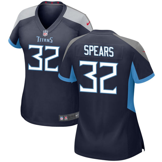 Tyjae Spears Tennessee Titans Nike Women's Game Jersey - Navy